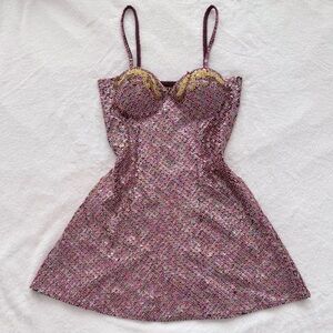 Hand beaded vintage dress by Attitudes by Debra